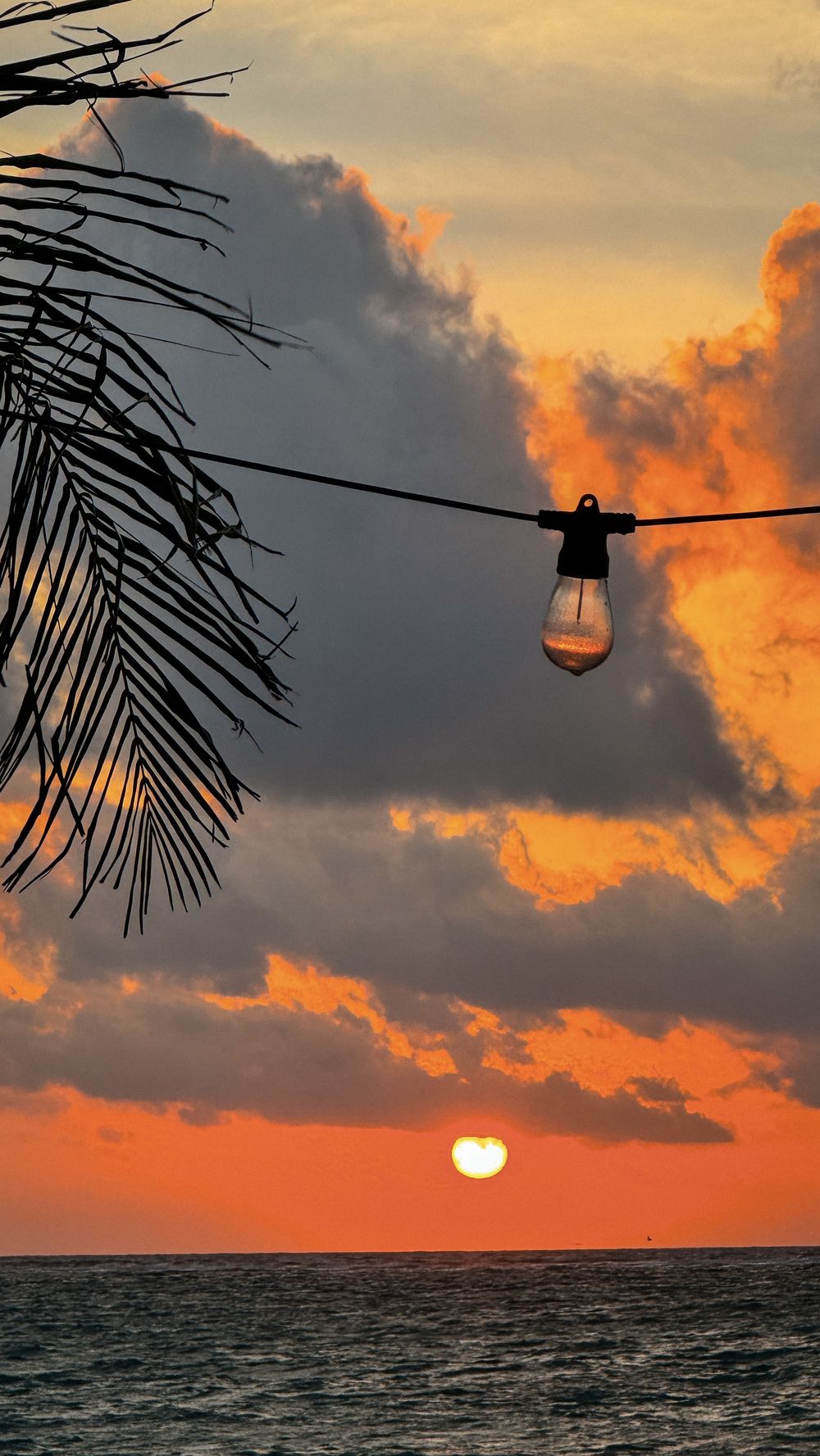 Sunset over the Caribbean at Pronoia