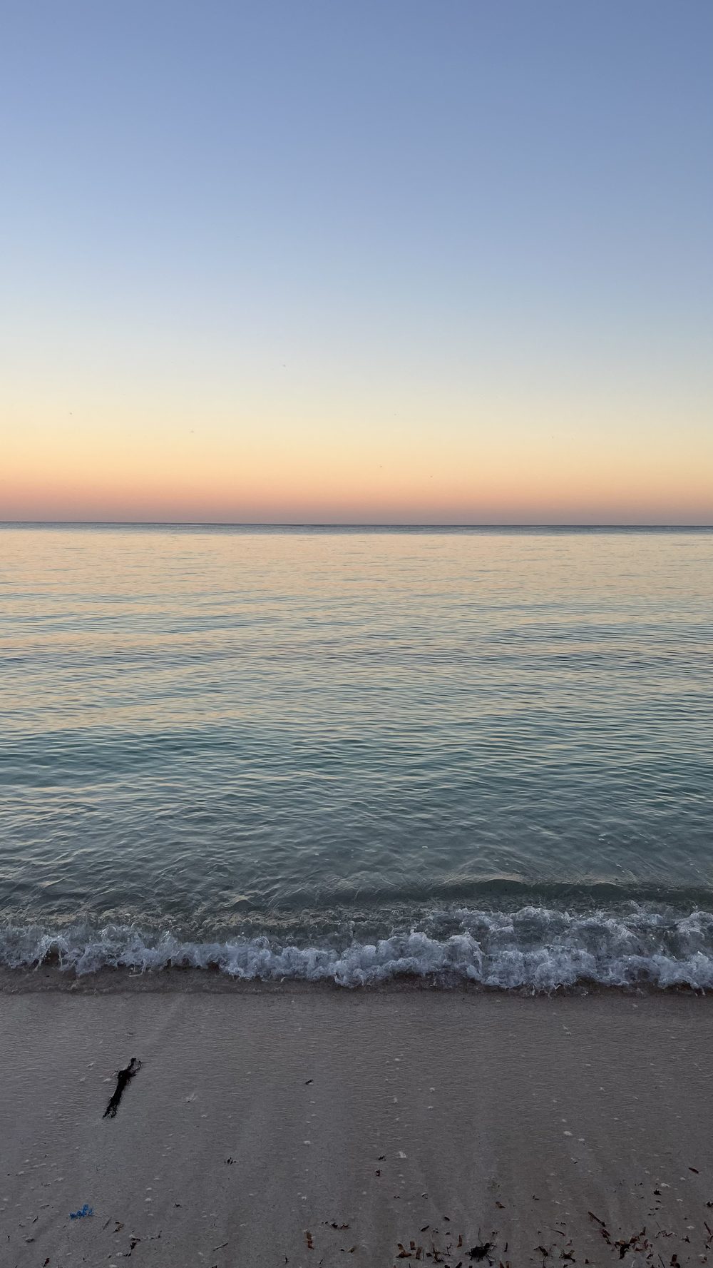 Empty beach at first light