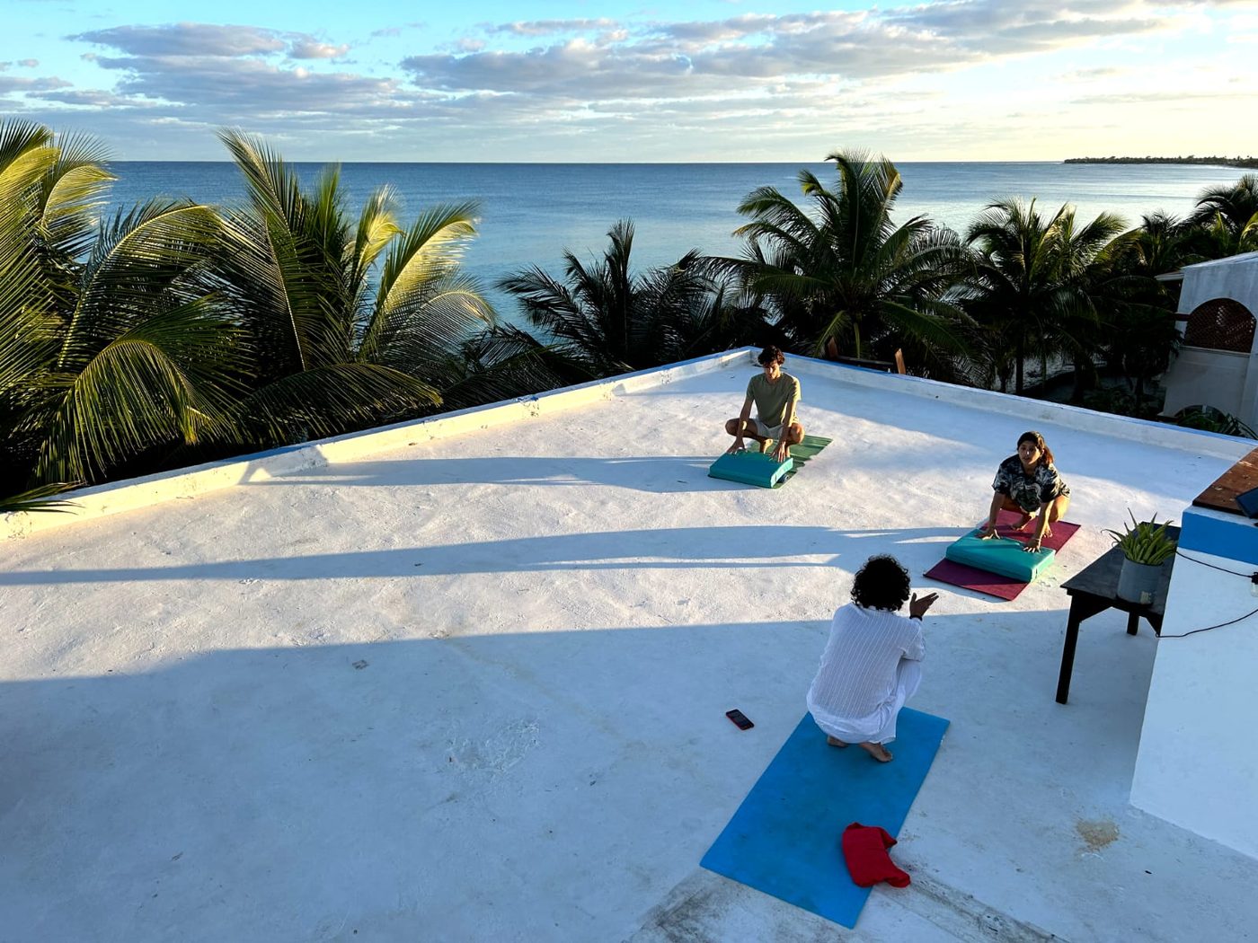 Rooftop with ocean view