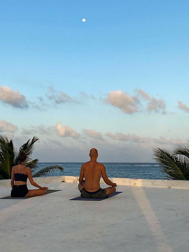 Yoga on the rooftop