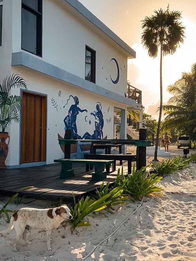 Sunbathing area at Casa Pronoia