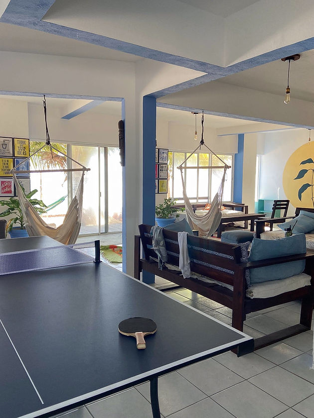 Indoor sports area at Casa Pronoia