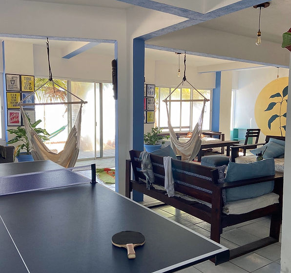 Ping pong table at Casa Pronoia