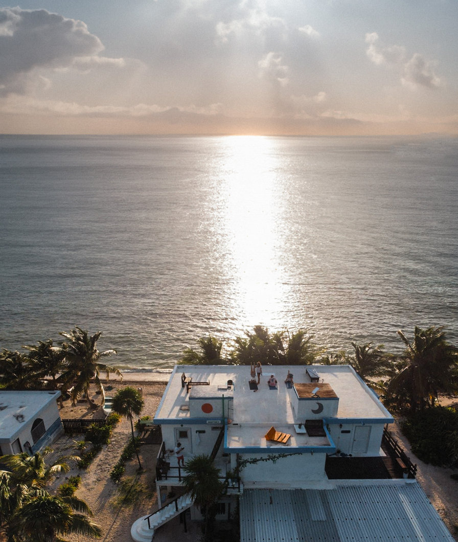 Aerial view of Casa Pronoia