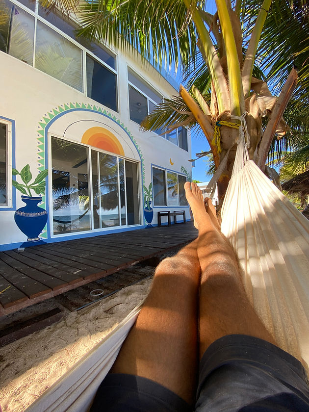 Reading nook at Casa Pronoia