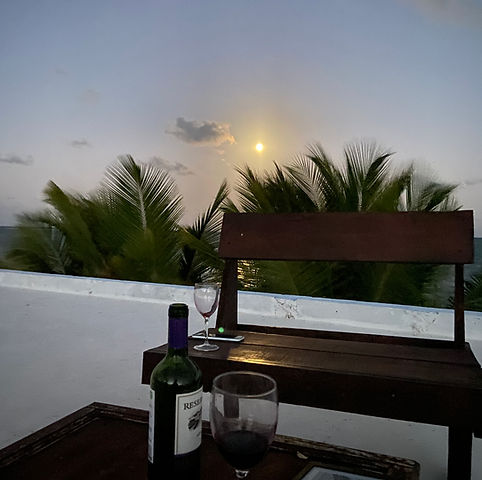 Rooftop at sunset